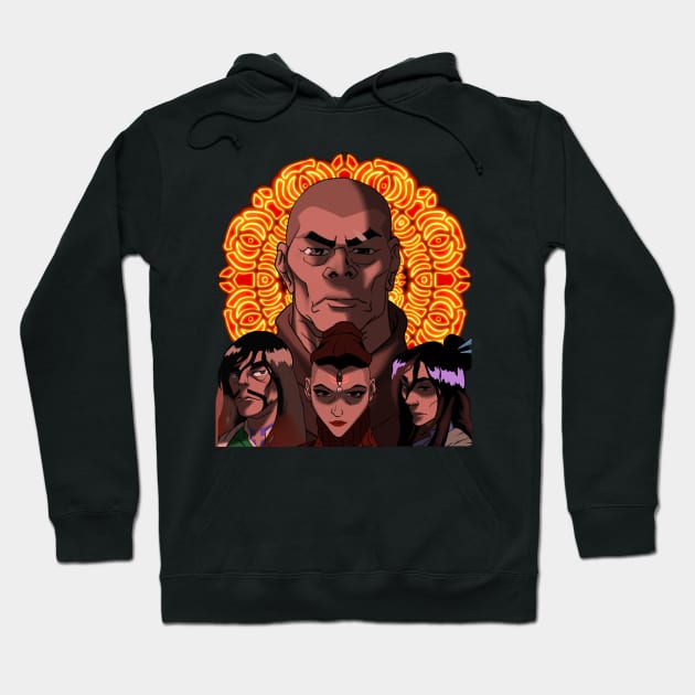 The Red Lotus Hoodie by Art by Some Beach